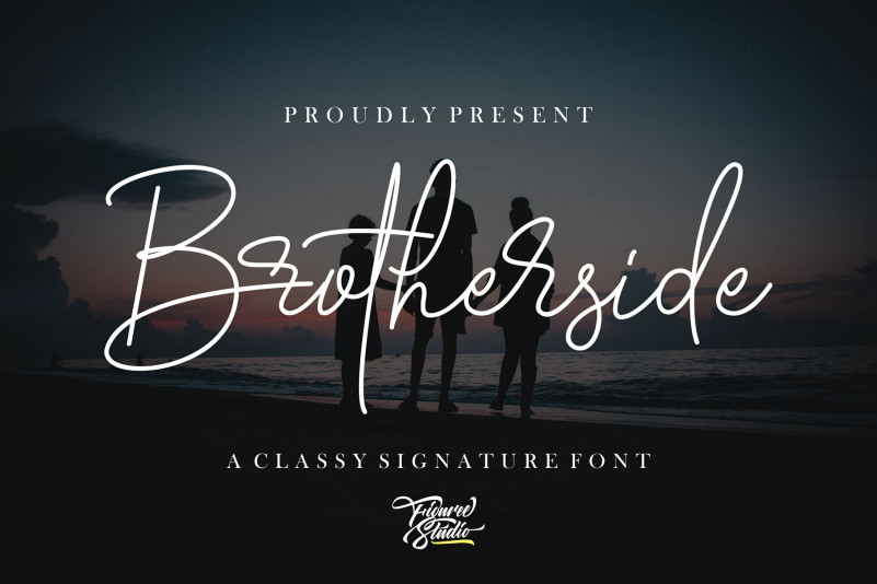 Brotherside Signature Font