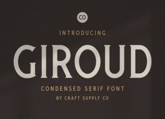 Giroud - Condensed Serif Font