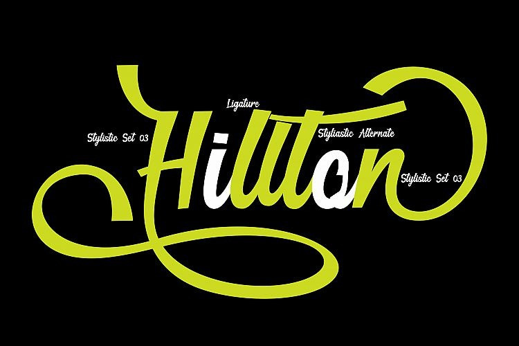 Hillton - Script Font