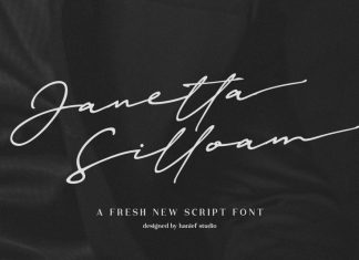 Janetta Silloam Signature Font