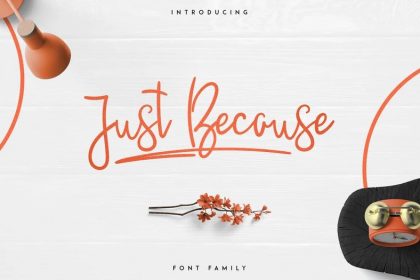 Download Justbecause Script Font Befonts Com SVG Cut Files