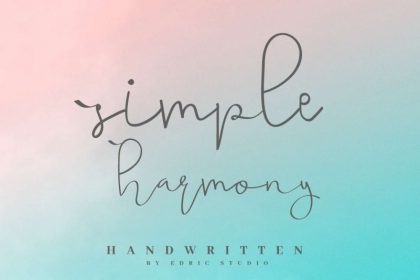 Simple Harmony Handwritting Font