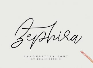 Zephira Signature Font