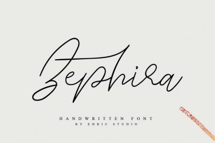 Zephira Signature Font