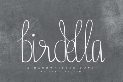 Birdella Calligraphy Font