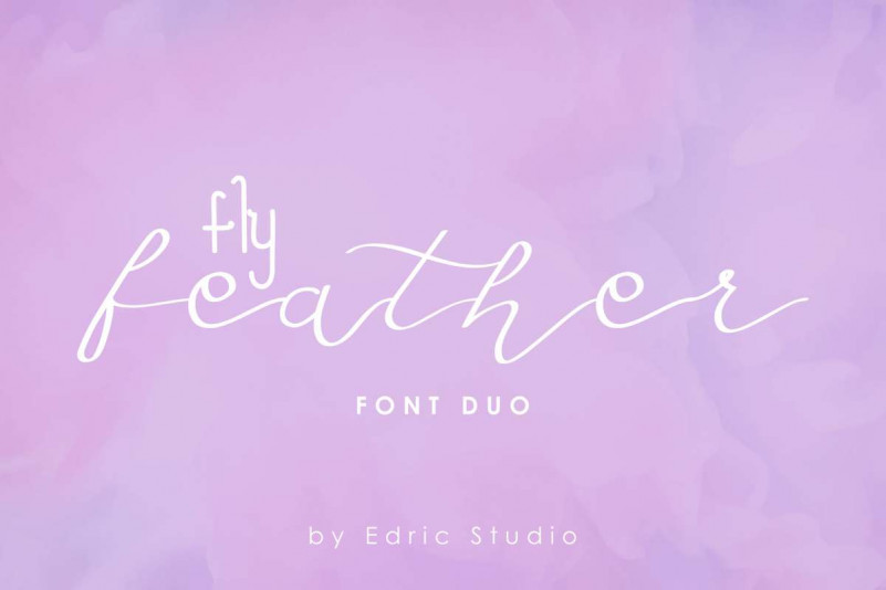 Fly Feather Font Duo
