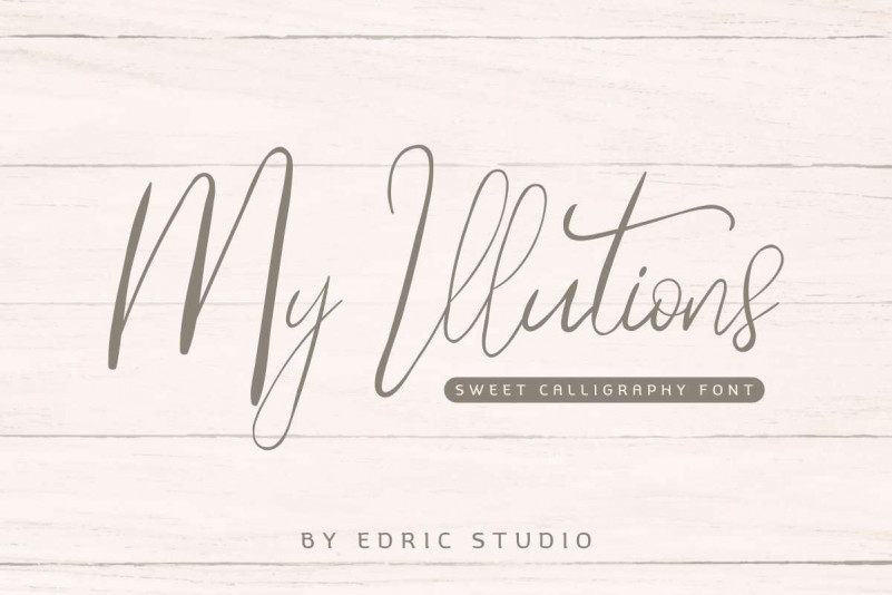 My Illutions Calligraphy Font