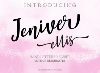 Jeniver Ellis Script Font