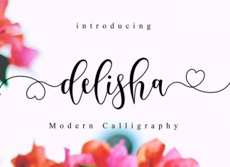 Delisha - Lovely Script Font