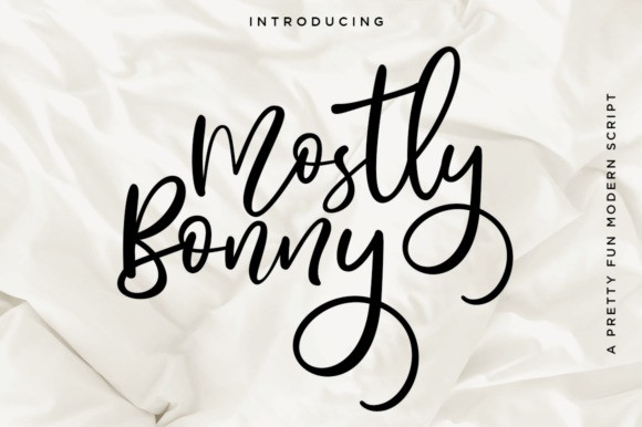 Mostly Bonny Script Font