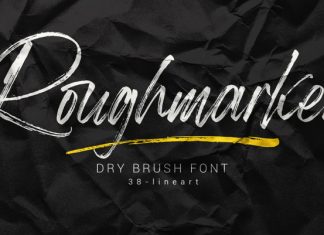 Roughmarker Brush Font