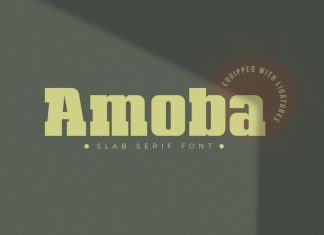 Amoba Slab Serif Font