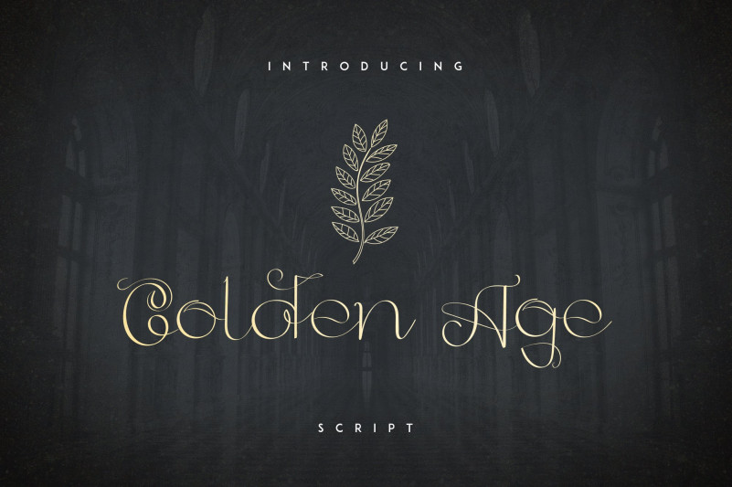 Golden Age Script Font