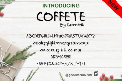 Coffete Script Font