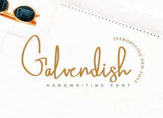 Galvendish Handwritten Font