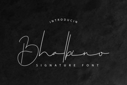 Bhalbino Signature Font