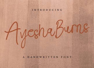 Ayesha Burns Handwriting Font