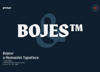Bojes™ Typeface