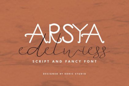 Arsya Edelwiess Font Duo