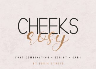 Cheeks Rosy Font Duo