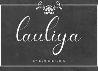 Lauliya Calligraphy Font