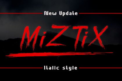 MiZTix Display Font