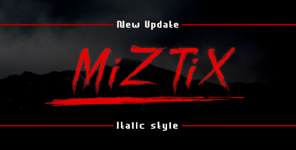 MiZTix Display Font