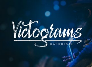 Victograms Handbrush Font