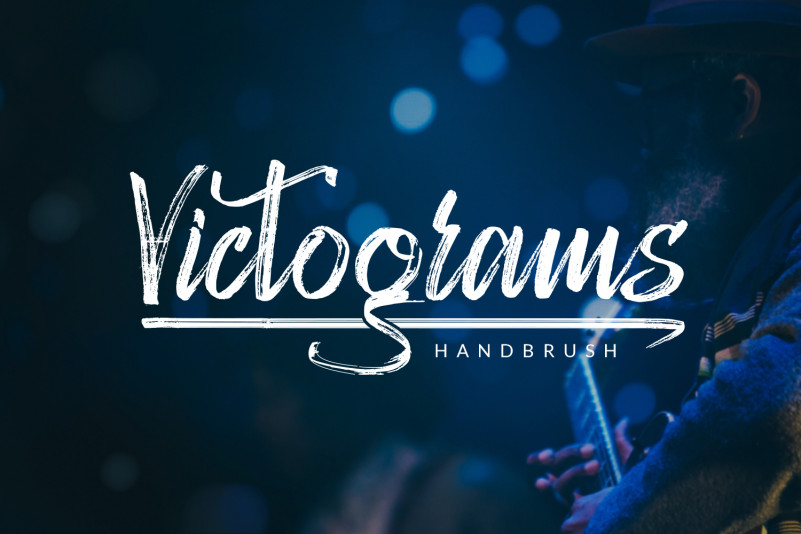 Victograms Handbrush Font