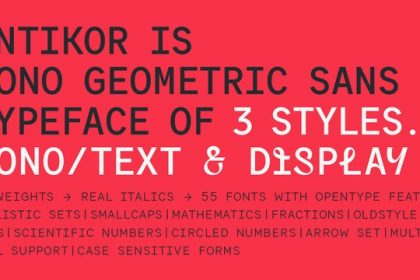 Antikor - Mono Geometric Font