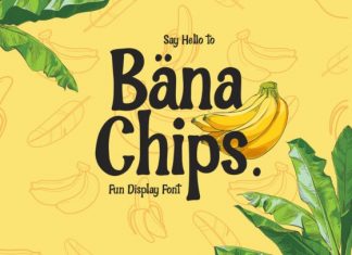Bana Chips Display Font