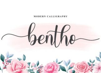 Bentho Calligraphy Font