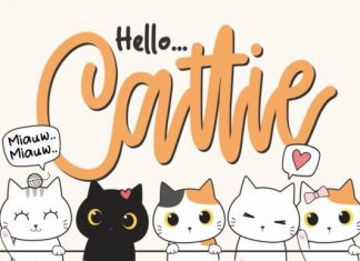 Cattie - Cute Script Font
