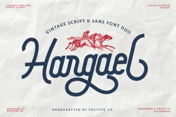 Hargael - Vintage Script Font