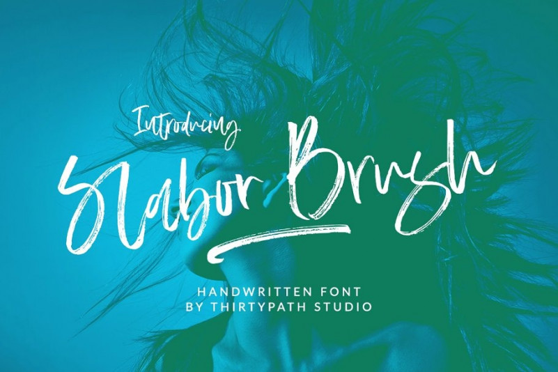 Slabor Brush Font