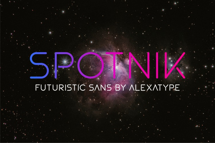 Spotnik - Geometric Font