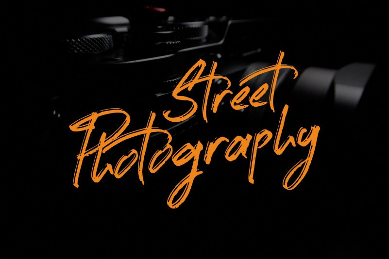 Street Photography Brush Font