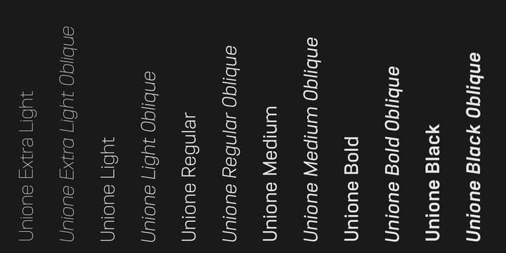 Unione Sans Font Family