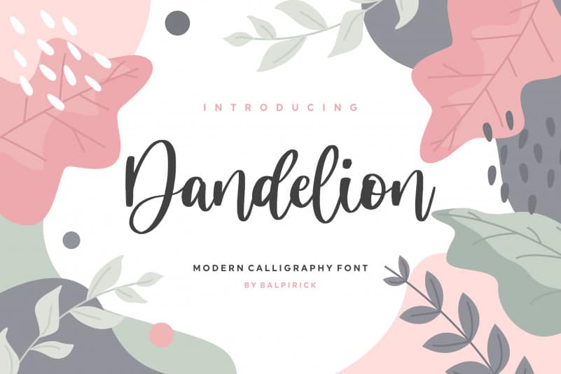 Dandelion Modern Calligraphy Font