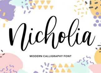 Nicholia Modern Calligraphy Font