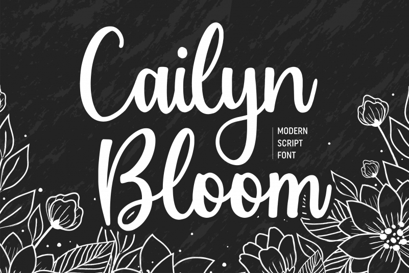 Cailyn Bloom Modern Script Font