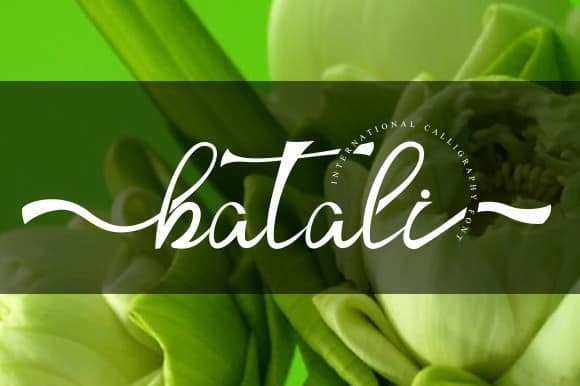 Batali Calligraphy Font