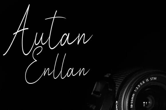 Autan Enllan Handwritten Font