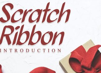 Scratch Ribbon Font