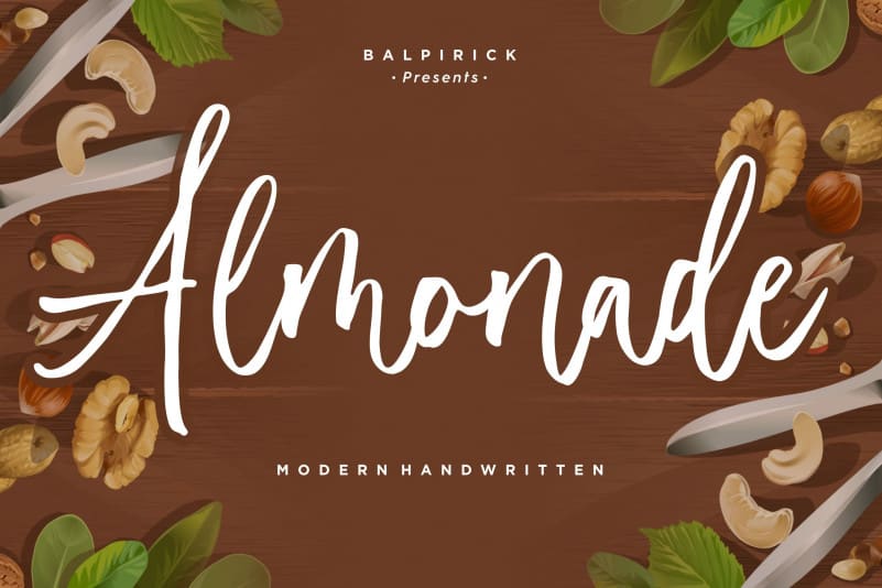 Almonade Modern Handwritten Font