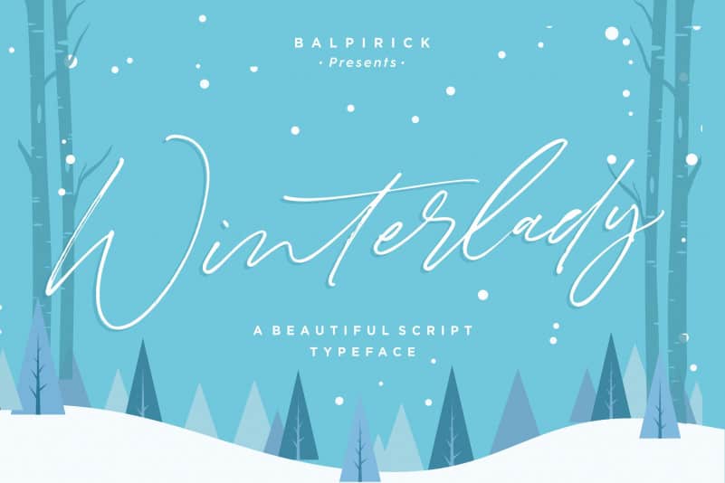 Winterlady Beautiful Script Font
