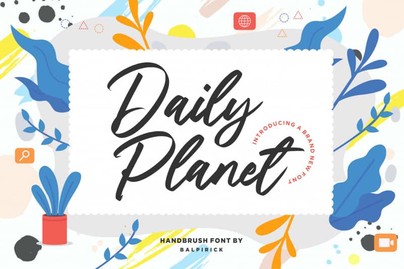 Daily Planet Handbrush Font