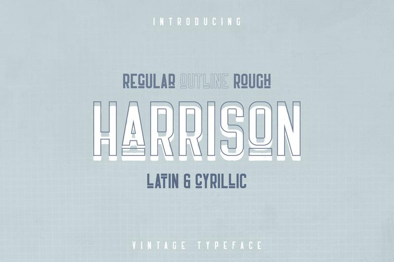 Harrison Retro Font