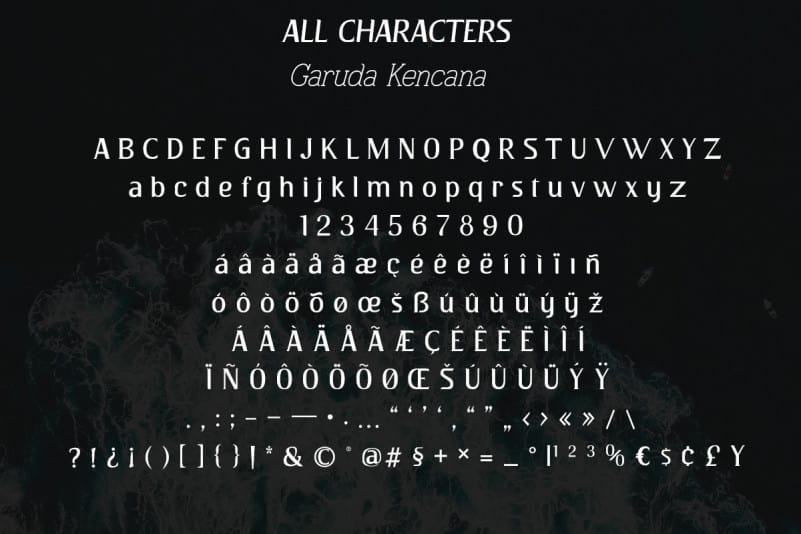 Garuda Kencana Modern Serif Font Befonts Com