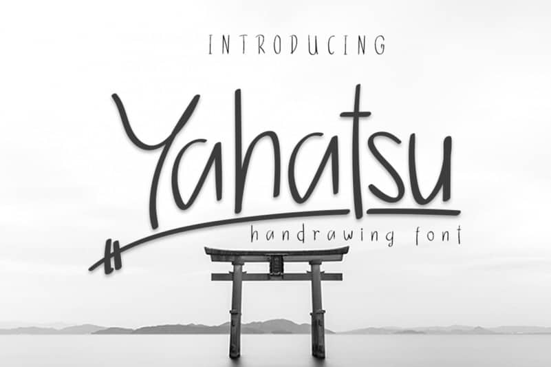 Yahatsu Handwritten Font